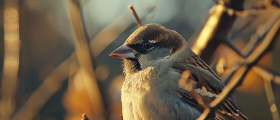 Nature wildlife image of cute bird.