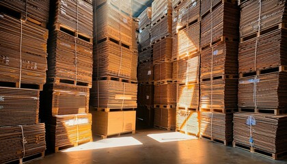 warehouse with containers