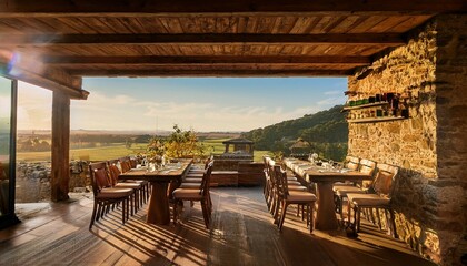 restaurant in the city