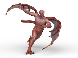 悪魔　3DCGレンダリング