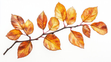 Fototapeta premium autumn leaves isolated on white