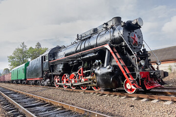Steam locomotive p36 is the last passenger locomotive produced in the USSR