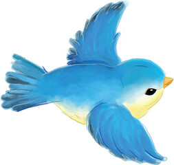 Artwork blue bird