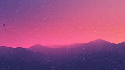 Obraz premium Serene Gradient Transition from Purple to Pink with Grainy Texture - Minimalist Vector Illustration