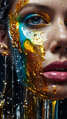 A picture of a woman who has had her body painted on. Perfectly and beautifully -1