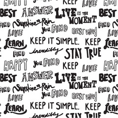 Fototapeta premium Graffiti pattern black and white design