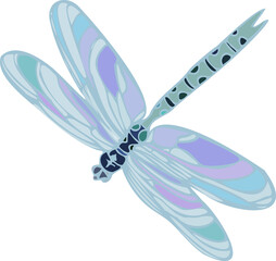 dragonfly on transparent background