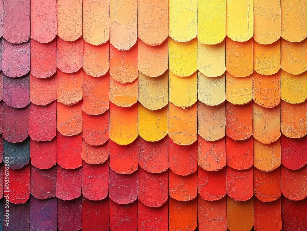 Poster abstract pattern of colorful tiles