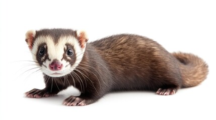 Cute Ferret Looking at the Camera