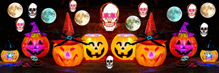 Striscione poster per la festa di Halloween