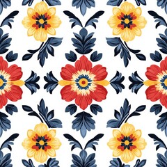 Bold Filipino pi&ntilde;a fabric-inspired floral pattern
