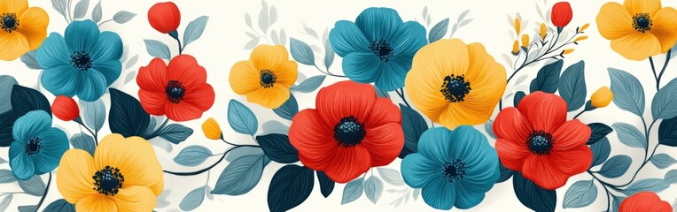 Bold Filipino pi&ntilde;a fabric-inspired floral pattern