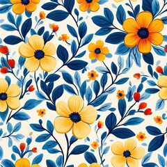 Bold Filipino pi&ntilde;a fabric-inspired floral pattern