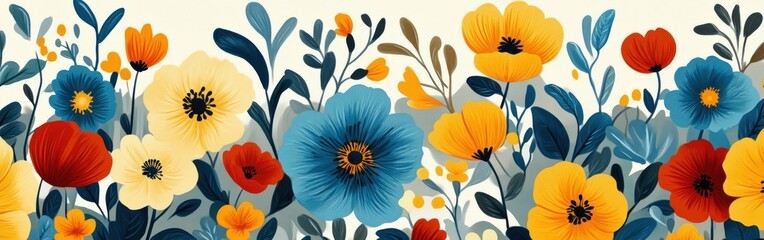 Bold Filipino pi&ntilde;a fabric-inspired floral pattern