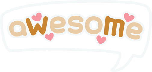 awesome cute word