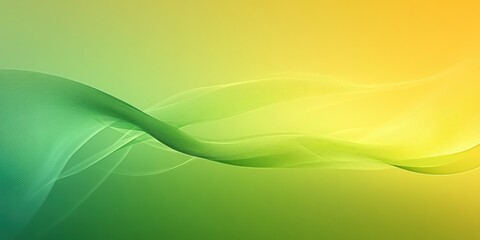 Obraz premium Smooth gradient of green and yellow softly blending into a flowing transition