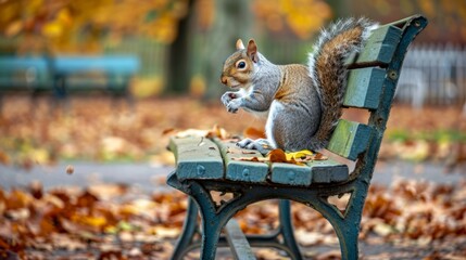 squirrel in the park generative ai