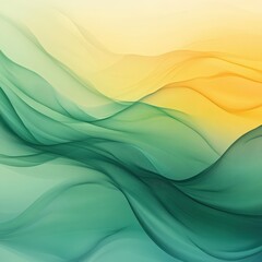 Smooth gradient of green and yellow softly blending into a flowing transition