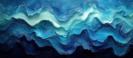 Abstract Blue Waves