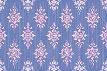 Ikat Boho geometric ornament. Navajo tribal vector seamless pattern. Native American ornament. Ethnic South Western decor style. Vector seamless pattern. Mexican blanket, rug. Woven carpet