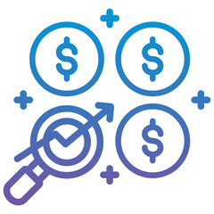 Obraz premium Cost Benevit Analysis Icon
