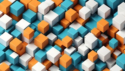 Obraz premium 3D Abstract Cubic Design