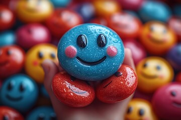 Colorful and Expressive Emoticons Collection for Creative Projects and Digital Communication Use