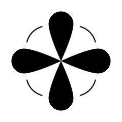 blower of car service and repairing with solid icon sets