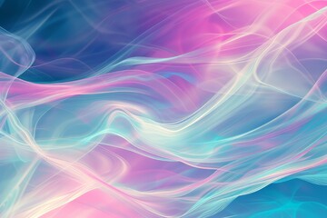 Abstract Swirling Lines in Pastel Colors