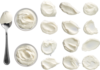 Yogurt collection - Ready to use Premium PNG Cutout isolated image.