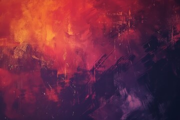 Fototapeta premium Abstract Art with Red, Orange, and Purple Hues