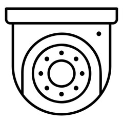 Illustration of CCTV Line Icon