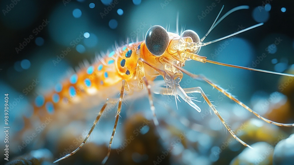 Wall mural Macro Photography of a Tiny Insect