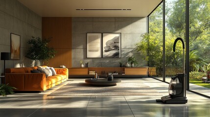 Modern Living Room Interior Design with a View