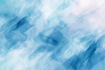 Obraz premium Abstract Blue and White Watercolor Background with Brushstrokes