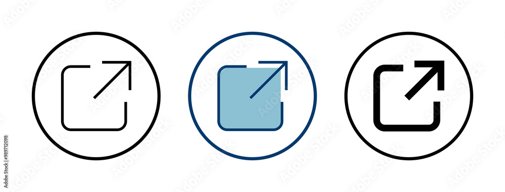 Aufkleber link icon vector isolated on white background. link vector icon. external link symbol vector icon. h