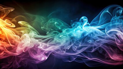 Obraz premium Soothing abstract artwork with gentle smoke drifts floating across the canvas , serene, abstract, artwork, smoke, drift, floating