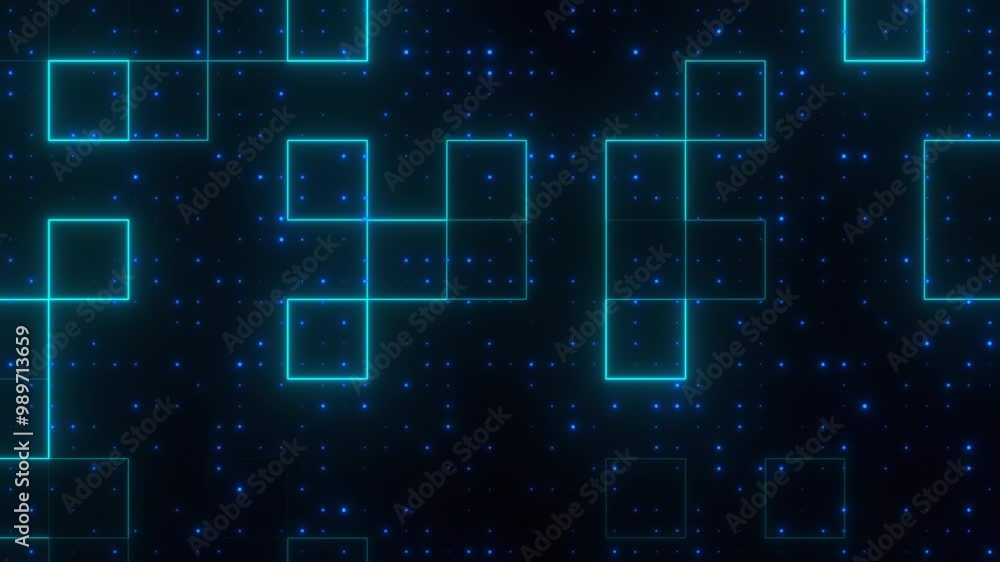 Poster digital lines and dots. computer generated 3d render