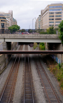 Railroad tracks through Washington, DC