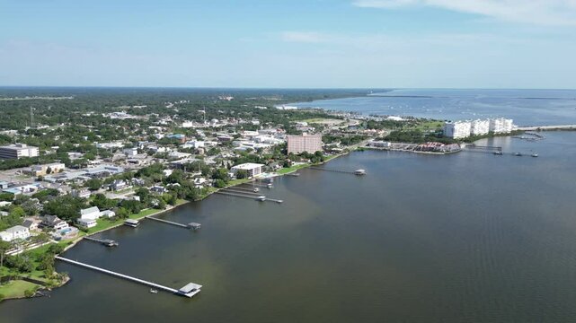 The city of Titusville on the Space Coast in Brevard County, Florida.