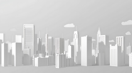 Fototapeta premium city skyline illustration