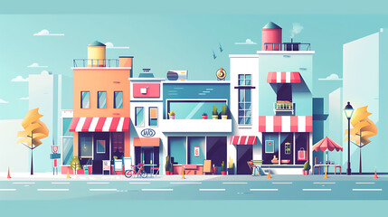 city skyline illustration