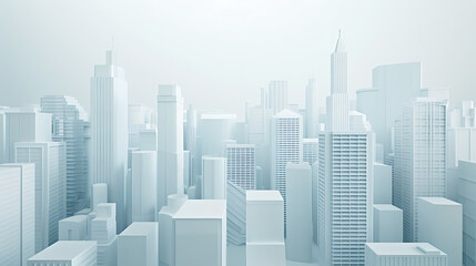 Obraz premium city skyline illustration