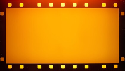 Rustic Filmstrip with Torn Reel Edges and Soft Bokeh Lighting for Retro Design