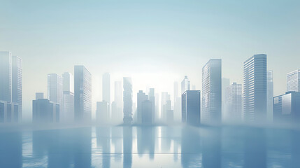 Fototapeta premium city skyline illustration