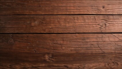 Fototapeta premium The wood appears aged and weathered, with a rich brown color and visible grain patterns.