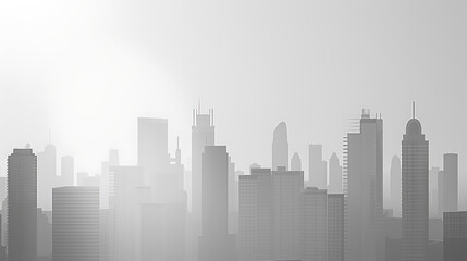 Naklejka premium city skyline illustration