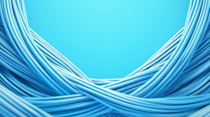 Abstract Blue Wires on Soft Background