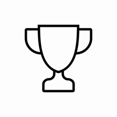 award cup golden trophy icon sign vector