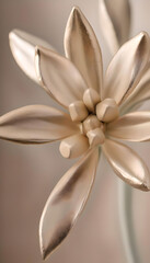 Metallic echeveria blossoms with bronze finish